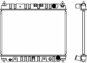 SAKURA Automotive 1460-0127 - Radiator, mühərrikin soyudulması furqanavto.az