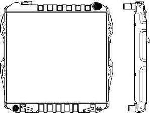 SAKURA Automotive 1461-0310 - Radiator, mühərrikin soyudulması furqanavto.az