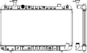 SAKURA Automotive 1461-0219A - Radiator, mühərrikin soyudulması furqanavto.az