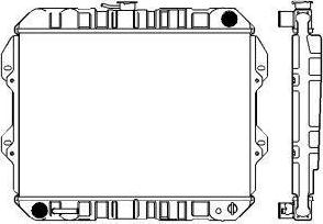 SAKURA Automotive 1461-0217 - Radiator, mühərrikin soyudulması furqanavto.az