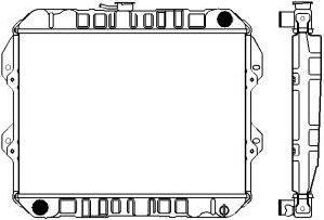 SAKURA Automotive 1461-0222 - Radiator, mühərrikin soyudulması furqanavto.az