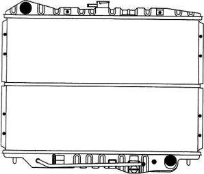 SAKURA Automotive 1071-0204 - Radiator, mühərrikin soyudulması furqanavto.az