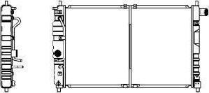 SAKURA Automotive 1140-0101 - Radiator, mühərrikin soyudulması furqanavto.az