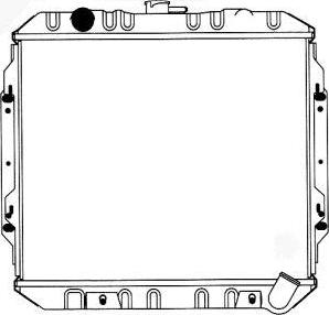 SAKURA Automotive 1131-0204 - Radiator, mühərrikin soyudulması furqanavto.az