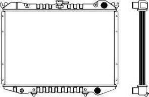 SAKURA Automotive 1341-0209 - Radiator, mühərrikin soyudulması furqanavto.az