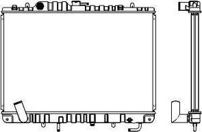 SAKURA Automotive 1321-0240 - Radiator, mühərrikin soyudulması furqanavto.az