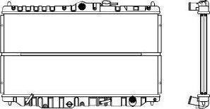 SAKURA Automotive 1211-0205 - Radiator, mühərrikin soyudulması furqanavto.az