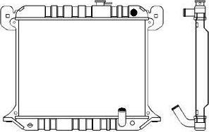 SAKURA Automotive 1211-0201 - Radiator, mühərrikin soyudulması furqanavto.az