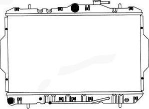 SAKURA Automotive 1220-0109 - Radiator, mühərrikin soyudulması furqanavto.az