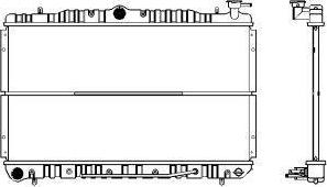 SAKURA Automotive 1220-0101 - Radiator, mühərrikin soyudulması furqanavto.az