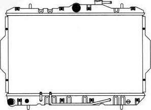 SAKURA Automotive 1220-0108 - Radiator, mühərrikin soyudulması furqanavto.az