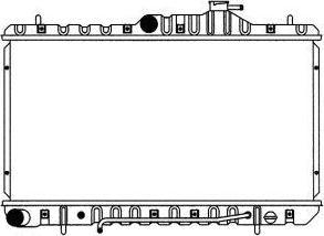 SAKURA Automotive 1220-0107 - Radiator, mühərrikin soyudulması furqanavto.az