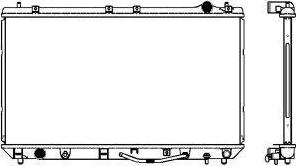 SAKURA Automotive 3461-1004 - Radiator, mühərrikin soyudulması furqanavto.az