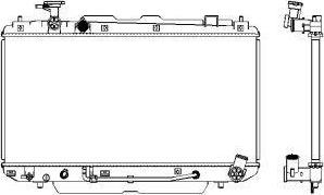 SAKURA Automotive 3461-1019 - Radiator, mühərrikin soyudulması furqanavto.az