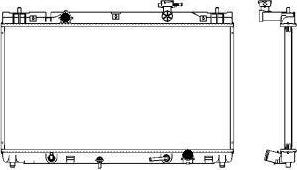 SAKURA Automotive 3461-1016 - Radiator, mühərrikin soyudulması furqanavto.az