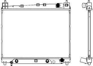 SAKURA Automotive 3461-1011 - Radiator, mühərrikin soyudulması furqanavto.az