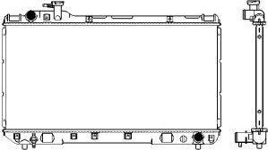 SAKURA Automotive 3461-1025 - Radiator, mühərrikin soyudulması furqanavto.az