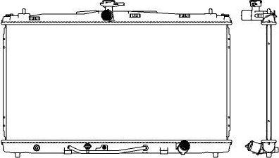 SAKURA Automotive 3461-8540 - Radiator, mühərrikin soyudulması furqanavto.az