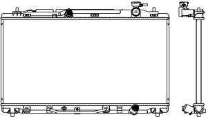 SAKURA Automotive 3461-8505 - Radiator, mühərrikin soyudulması furqanavto.az