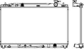 SAKURA Automotive 3461-8506 - Radiator, mühərrikin soyudulması www.furqanavto.az