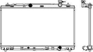 SAKURA Automotive 3461-8502 - Radiator, mühərrikin soyudulması furqanavto.az