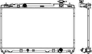 SAKURA Automotive 3461-8526 - Radiator, mühərrikin soyudulması furqanavto.az