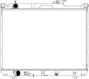 SAKURA Automotive 3431-1003 - Radiator, mühərrikin soyudulması furqanavto.az