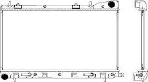 SAKURA Automotive 3421-1009 - Radiator, mühərrikin soyudulması furqanavto.az