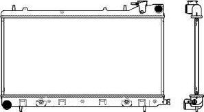 SAKURA Automotive 3421-1013 - Radiator, mühərrikin soyudulması furqanavto.az