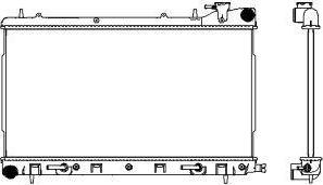 SAKURA Automotive 3421-8502 - Radiator, mühərrikin soyudulması furqanavto.az