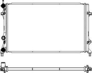 SAKURA Automotive 3471-1003 - Radiator, mühərrikin soyudulması furqanavto.az