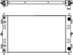 SAKURA Automotive 3091-1004 - Radiator, mühərrikin soyudulması furqanavto.az