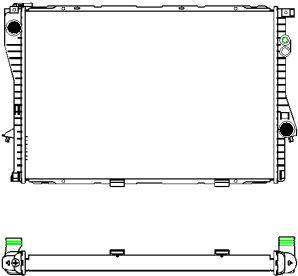 SAKURA Automotive 3011-1001 - Radiator, mühərrikin soyudulması furqanavto.az