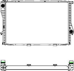 SAKURA Automotive 3011-1014 - Radiator, mühərrikin soyudulması furqanavto.az