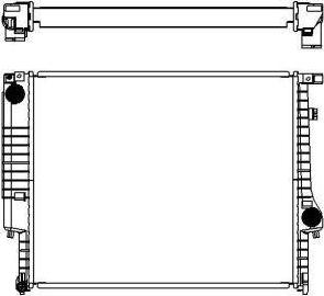 SAKURA Automotive 3011-1010 - Radiator, mühərrikin soyudulması furqanavto.az