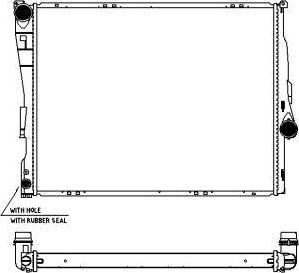 SAKURA Automotive 3011-1013 - Radiator, mühərrikin soyudulması furqanavto.az