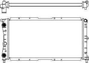 SAKURA Automotive 3151-1005 - Radiator, mühərrikin soyudulması furqanavto.az