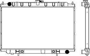 SAKURA Automotive 3341-1001 - Radiator, mühərrikin soyudulması www.furqanavto.az