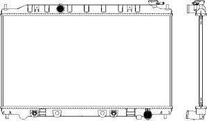 SAKURA Automotive 3341-1029 - Radiator, mühərrikin soyudulması furqanavto.az