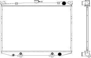 SAKURA Automotive 3341-1026 - Radiator, mühərrikin soyudulması furqanavto.az