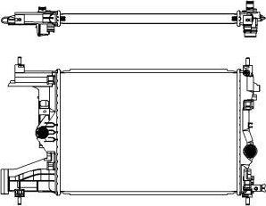 SAKURA Automotive 3351-1020 - Radiator, mühərrikin soyudulması furqanavto.az