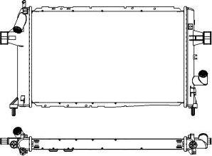 SAKURA Automotive 3352-1003 - Radiator, mühərrikin soyudulması furqanavto.az