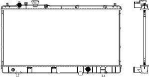 SAKURA Automotive 3301-1024 - Radiator, mühərrikin soyudulması furqanavto.az