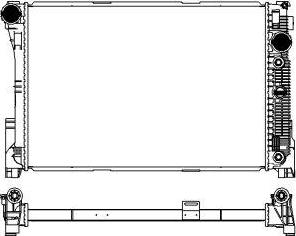 SAKURA Automotive 3311-8503 - Radiator, mühərrikin soyudulması furqanavto.az