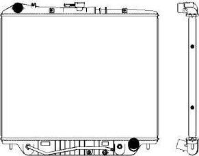 SAKURA Automotive 3241-1008 - Radiator, mühərrikin soyudulması furqanavto.az