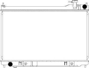 SAKURA Automotive 3251-1010 - Radiator, mühərrikin soyudulması furqanavto.az