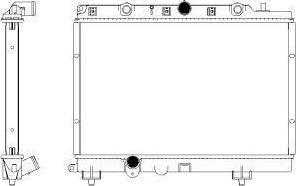 SAKURA Automotive 3261-1003 - Radiator, mühərrikin soyudulması furqanavto.az