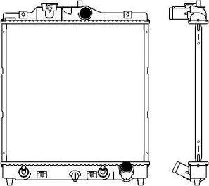 SAKURA Automotive 3211-1001 - Radiator, mühərrikin soyudulması furqanavto.az