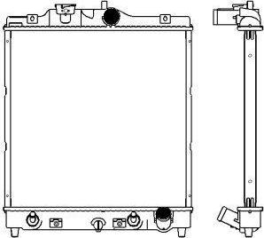 SAKURA Automotive 3211-1002 - Radiator, mühərrikin soyudulması furqanavto.az