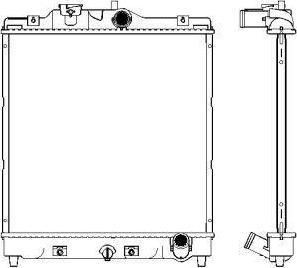 SAKURA Automotive 3211-1011 - Radiator, mühərrikin soyudulması furqanavto.az